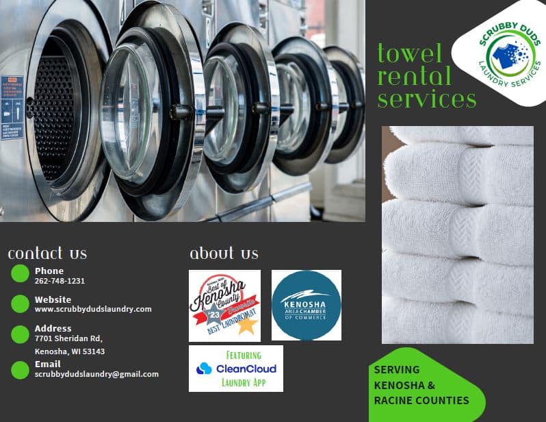 towel rental service, towel cleaning kenosha